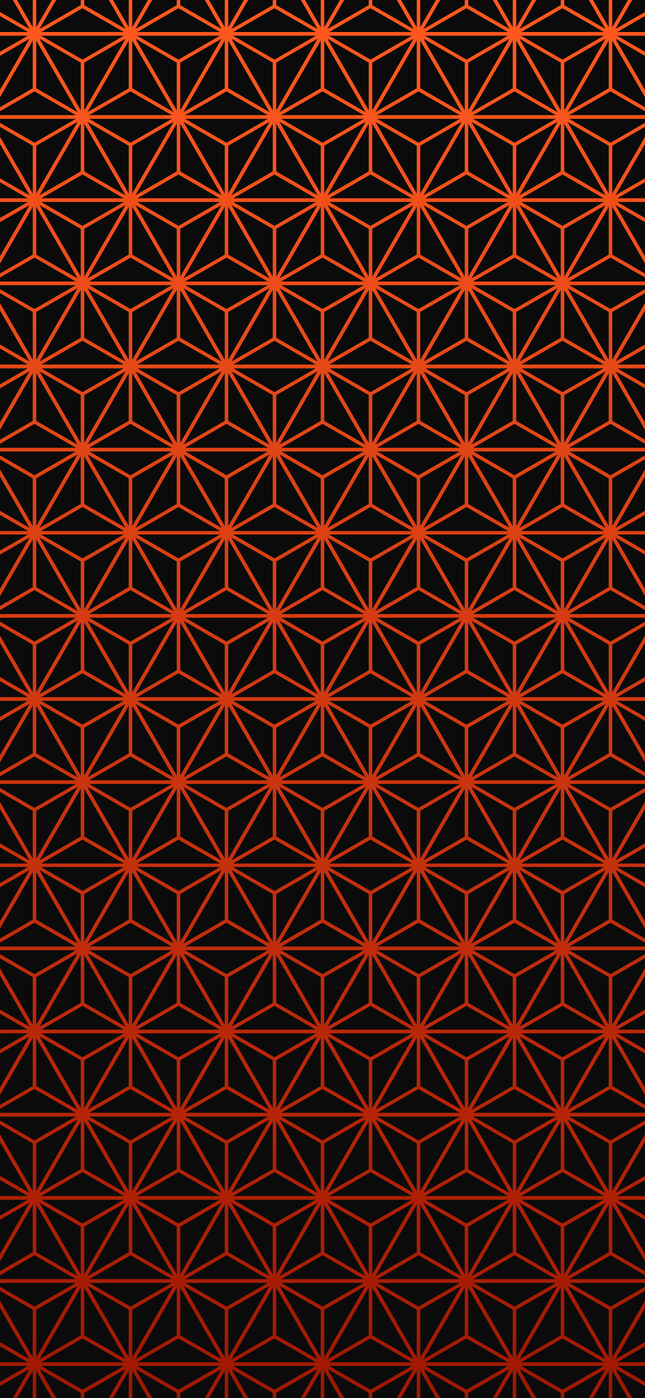Asanoha wallpaper on a phone screen