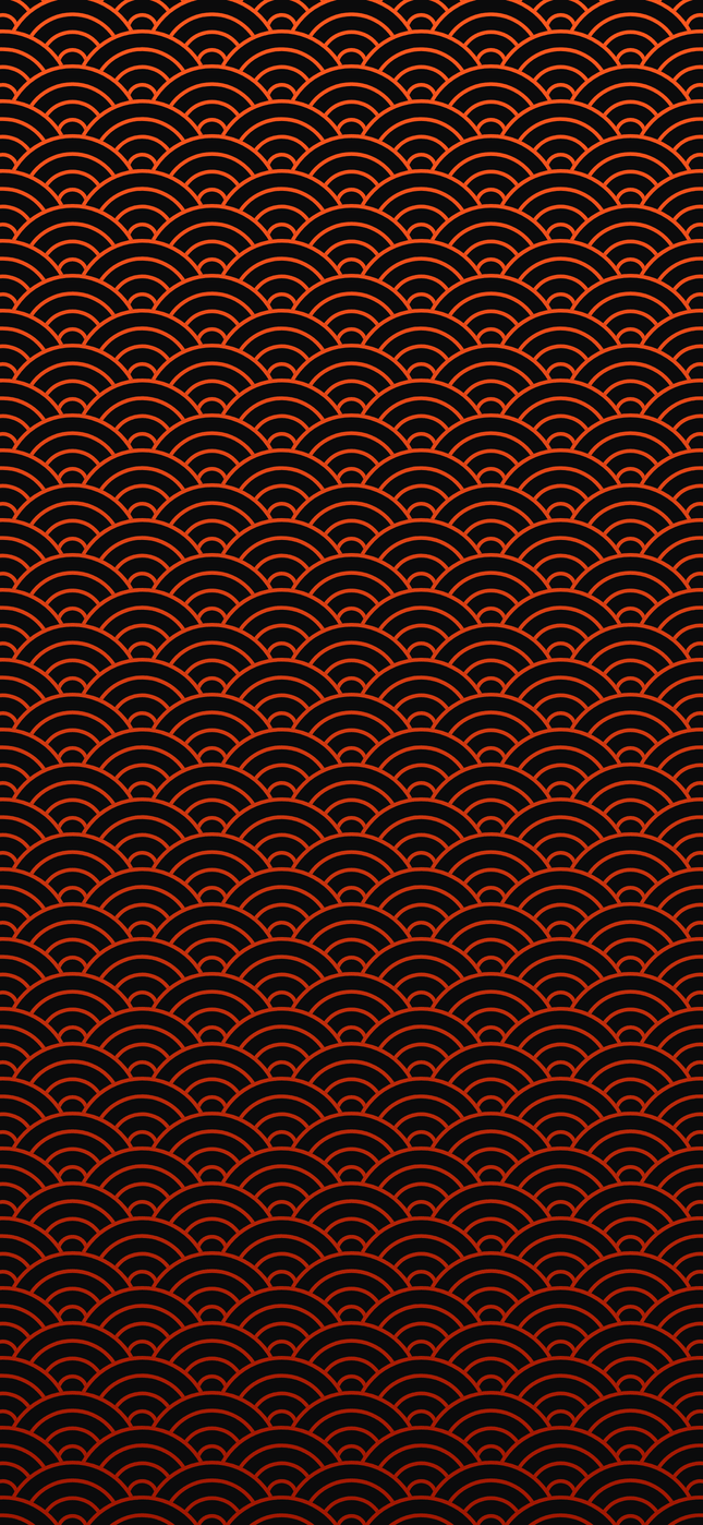 Seigaiha wallpaper on a phone screen